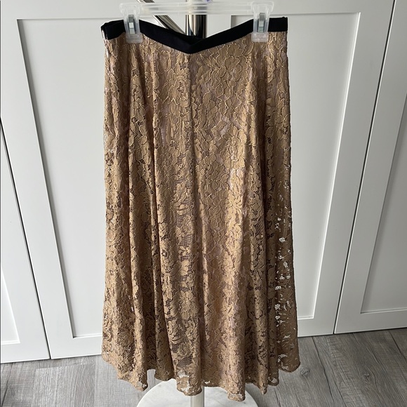 Boden Dresses & Skirts - NWT Boden Elegant Lace Tan Skirt, size 2.